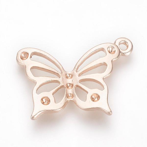 

PandaHall Tibetan Style Alloy Pendant Rhinestone Settings, Butterfly, Rose Gold, Fit for 1~1.5mm rhinestone, 22x30x3mm, Hole: 2mm Alloy...