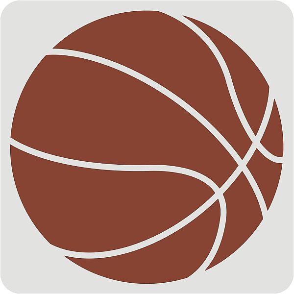 

PandaHall FINGERINSPIRE Basketball Stencils Template 30x30cm Large Size Ball Sport Drawing Painting Stencils Square Reusable Stencils for..., White