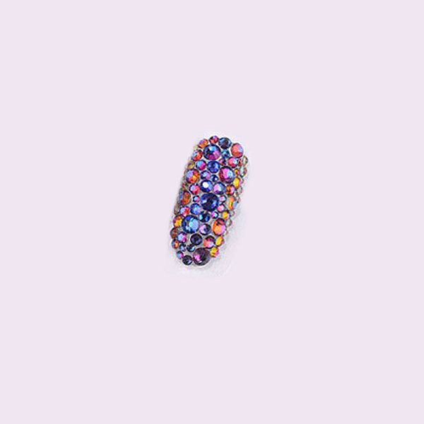

PandaHall Glass Rhinestone Flat Back Cabochons, Back Plated, Faceted, Half Round, Montana, 1.9~2x1mm, about 1440pcs/bag Glass Rhinestone..., Multicolor