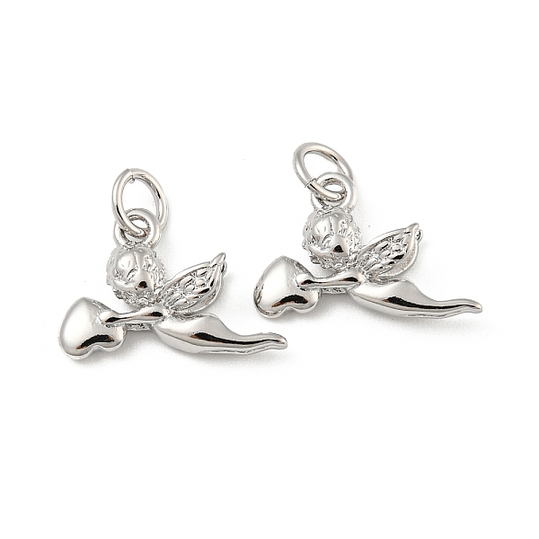 

PandaHall Rack Plating Brass Micro Pave Cubic Zirconia Charms, with Jump Ring, Long-Lasting Plated, Cadmium Free & Lead Free, Cupid...