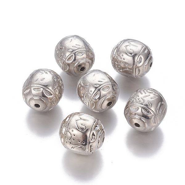 

PandaHall CCB Plastic Beads, Barrel, Platinum, 23x20~21.5mm, Hole: 3mm Plastic Barrel