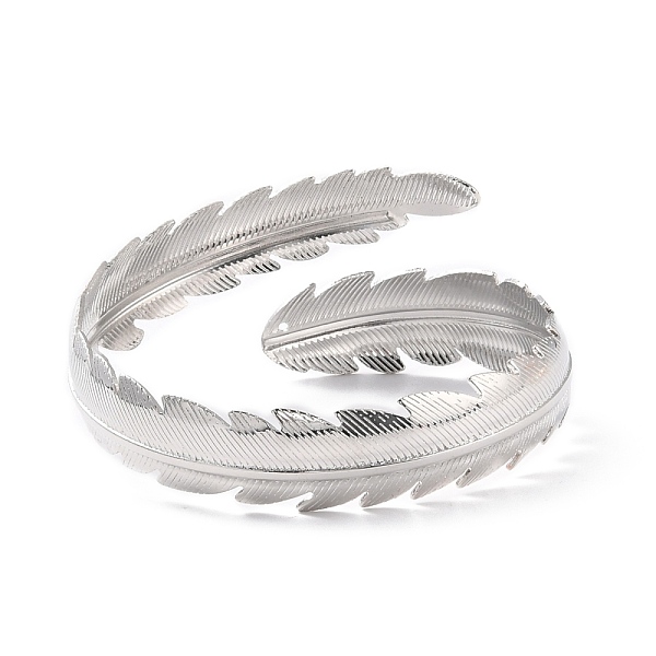 

PandaHall Leaf Upper Arm Cuff Band, Alloy Open Armlets Bangle for Girl Women, Platinum, Inner Diameter: 2-7/8 inch(7.25cm) Alloy