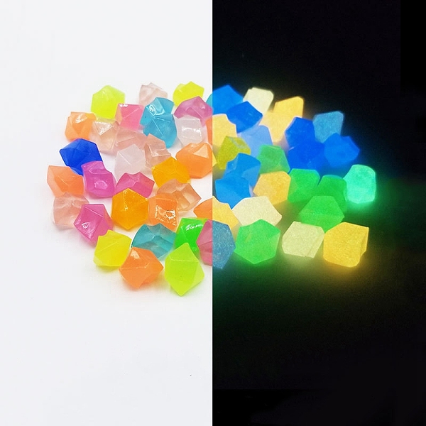 

PandaHall Luminous Acrylic Display Decoration, Diamond, 14x11mm Acrylic Diamond Multicolor