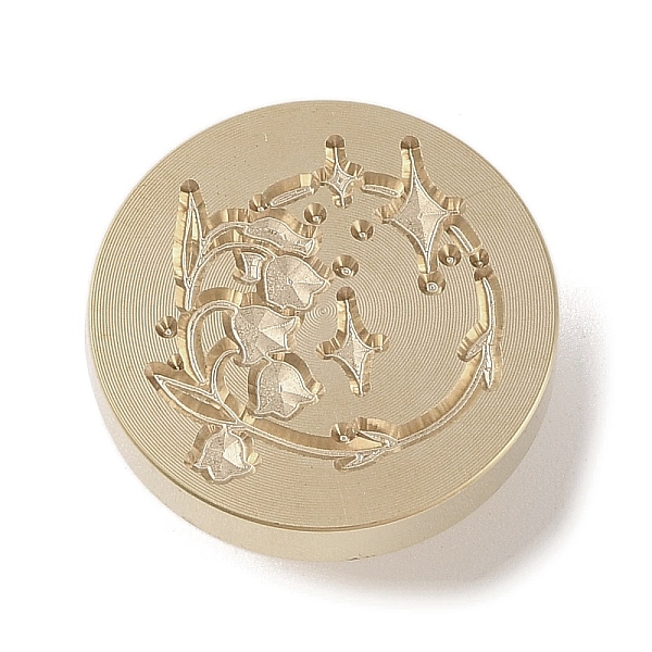 

PandaHall Golden Tone Wax Seal Brass Stamp Head, Floral Collection Pattern, for Wax Seal Stamp, Flower, 25x14mm, Inner Diameter: 7mm Brass...