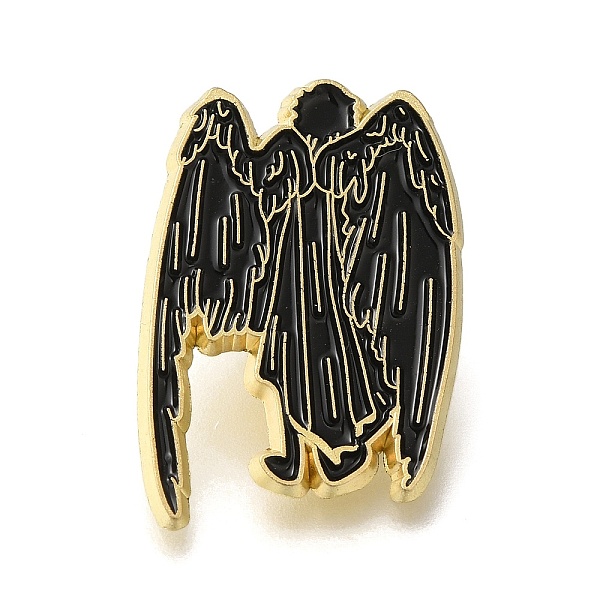 

PandaHall Angels & Demons Safety Enamel Pins, Golden Alloy Badge for Suit Shirt Collar, Men/Women, Black, 29.5x20.5x1.5mm Alloy+Enamel Angel...