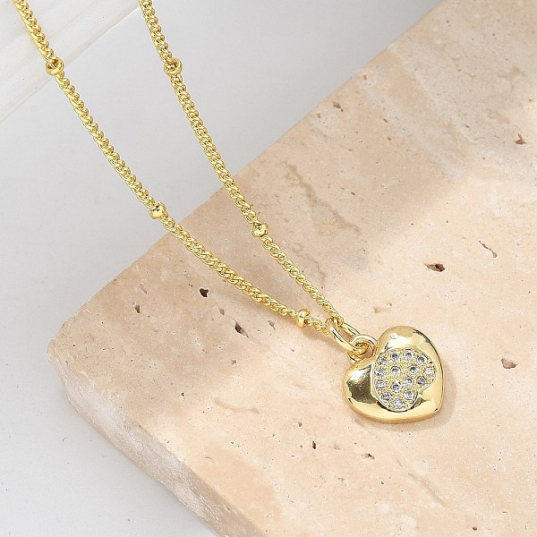 Brass Micro Pave Cl… - image