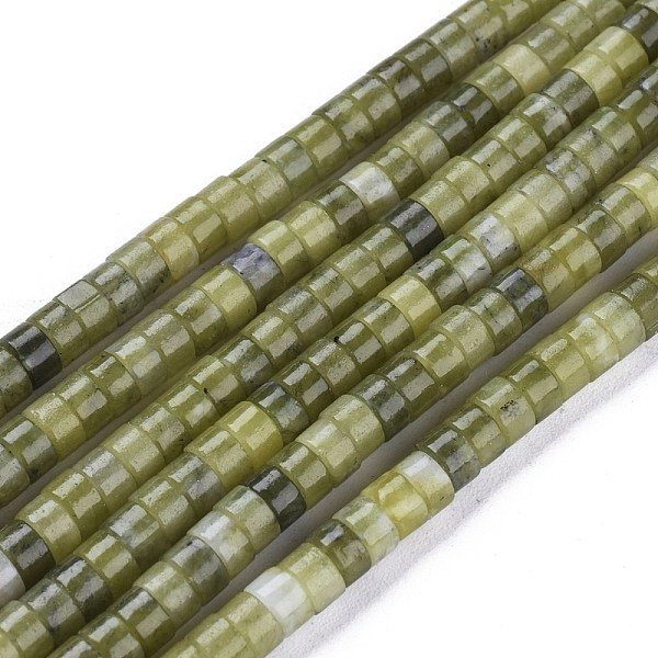 

PandaHall Natural TaiWan Jade Beads Strands, Heishi Beads, Flat Round/Disc, 4x2mm, Hole: 0.6mm, about 149~171pcs/Strand, 15.35 inch~15.55...