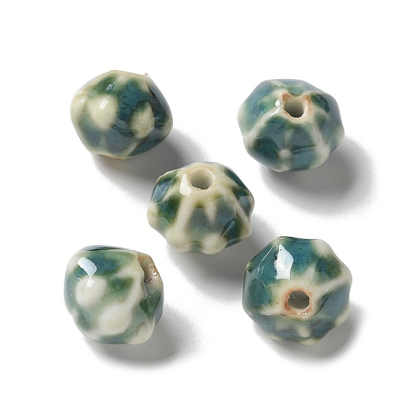 Vintage Porcelain Pumpkin Beads