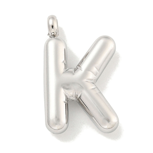 

PandaHall 304 Stainless Steel Pendants, Letter Charm, Stainless Steel Color, Letter K, 25.5x15.5x5.5mm, Hole: 3mm 304 Stainless Steel Letter...