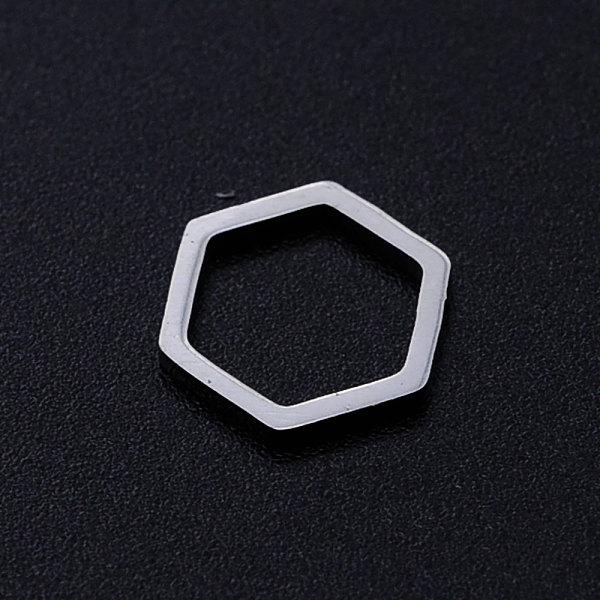 

PandaHall 201 Stainless Steel Linking Rings, Octagon, Stainless Steel Color, 10x11x1mm, Inner Diameter: 8x9mm 201 Stainless Steel Octagon