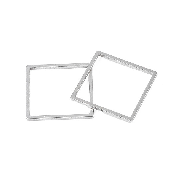 

PandaHall 304 Stainless Steel Linking Rings, Laser Cut, Square, Stainless Steel Color, 18x18mm, Inner Diameter: 16mm 304 Stainless Steel...