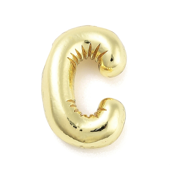 

PandaHall Rack Plating Brass Pendants, Long-Lasting Plated, Real 18K Gold Plated, Letter C, 21x14x5.5mm, hole: 4x2.5mm Brass Letter C