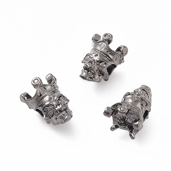 

PandaHall Tibetan Style Alloy Beads, Skull Head, Gunmetal, 13x10.5x9.5mm, Hole: 3mm Alloy Skull
