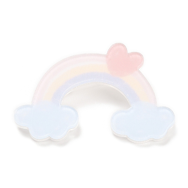 

PandaHall Cartoon Style Acrylic Brooch, Platinum Iron Pin for Backpack Clothes, Rainbow, 24.5x37x2mm Acrylic Rainbow