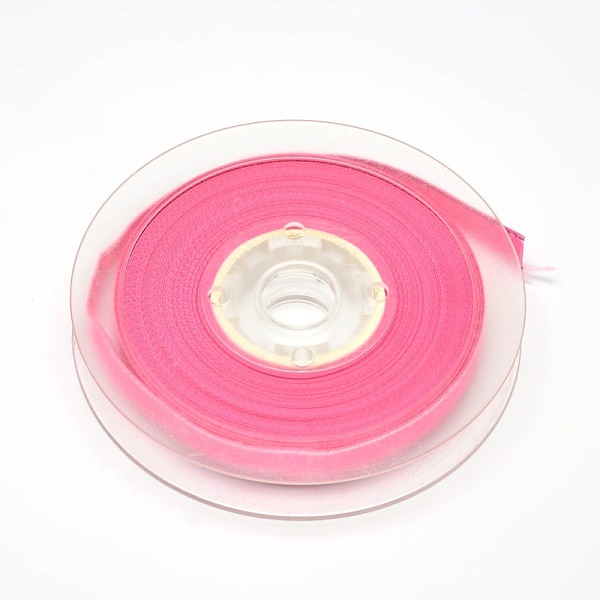 

PandaHall Polyester Grosgrain Ribbons for Gift Packing, Silver Wired Edge Ribbon, Hot Pink, 3/8 inch(9mm), about 100yards/roll(91.44m/roll)...