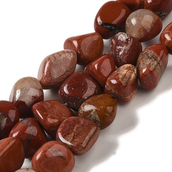 

PandaHall Natural Red Jasper Beads Strands, Nuggets, Tumbled Stone, 7~15x6~10x5.5~8mm, Hole: 1mm, about 47~49pcs/strand, 15.55~15.94''...