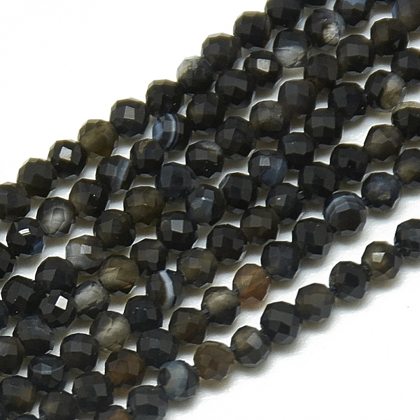 Natural Ice Obsidian Beads Strands