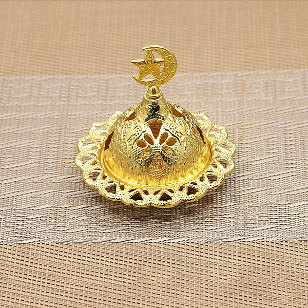 

PandaHall Alloy Incense Burners Tower Censer Holder, Hollow Buddhism Aromatherapy Furnace Home Decor, Golden, 70x70mm Alloy