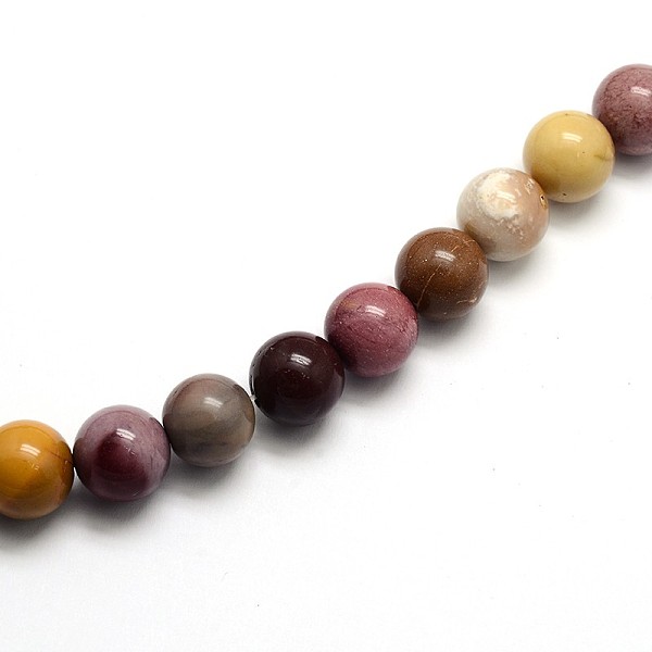

PandaHall Natural Mookaite Round Beads Strands, 10mm, Hole: 1mm, about 39pcs/strand, 15 inch Mookaite Round