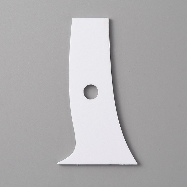

PandaHall Acrylic Scraper Tools, White, 100x56x2.9mm, Hole: 10mm Acrylic White
