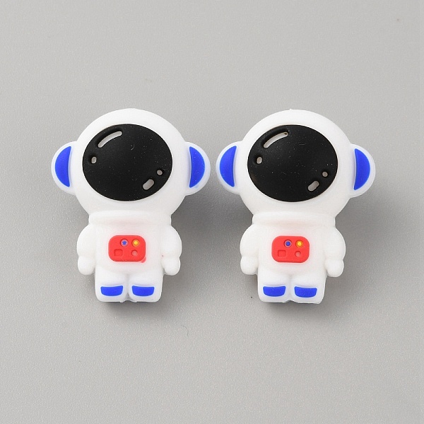 

PandaHall Silicone Beads, DIY Nursing Necklaces and Bracelets Making, Chewing Pendants For Teethers, Spaceman, Blue, 30x25x8.5mm, Hole: 3mm...
