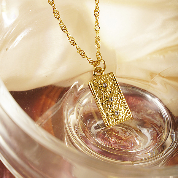 

PandaHall Stainless Steel Sun Pendant Necklace for Women Other