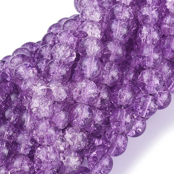 Plum Crackle Glass … - image