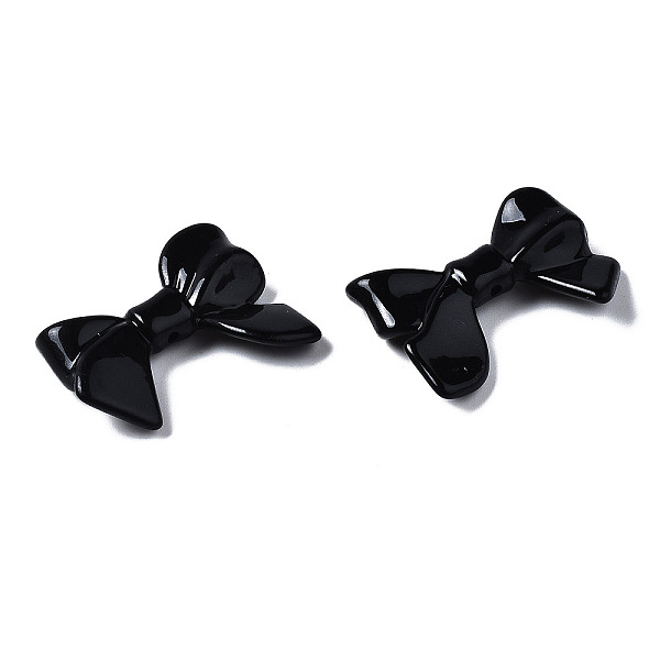 

PandaHall Spray Painted CCB Plastic Beads, Bowknot, Black, 24x33x7.5mm, Hole: 1.6mm Plastic Bowknot Black