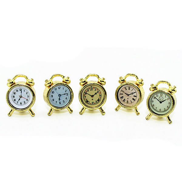 Miniature Alloy Clock Display Decorations