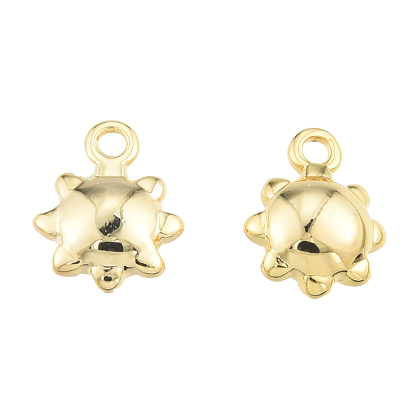 

PandaHall Brass Charms, Nickel Free, Flower, Real 18K Gold Plated, 10x7.5x3.5mm, Hole: 1.2mm Brass Flower