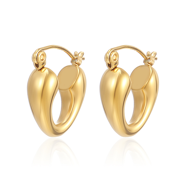 

PandaHall Stainless Steel Hoop Earrings for Women Stainless Steel