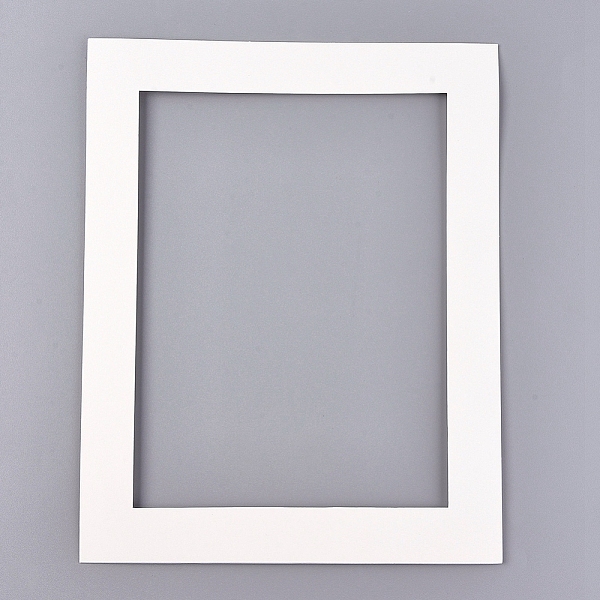 

PandaHall Card Paper Picture Mats, Rectangle, White, 25.2x20.5x0.15cm Paper White