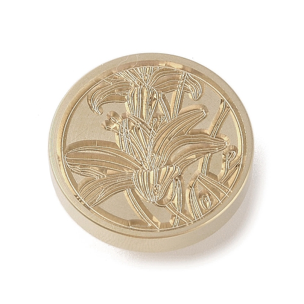 

PandaHall Golden Tone Wax Seal Brass Stamp Head, Floral Collection Pattern, for Wax Seal Stamp, Flower, 25x14mm, Inner Diameter: 7mm Brass...