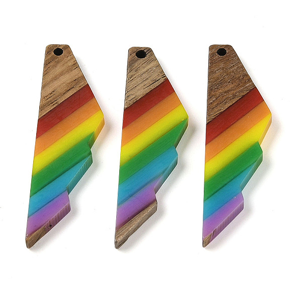 

PandaHall Resin & Wood Pendants, Wing, 53x14x3.5mm, Hole: 2mm Wood Wing