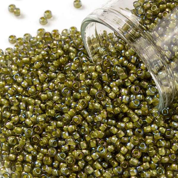 

PandaHall TOHO Round Seed Beads, Japanese Seed Beads, (246) Inside Color Luster Black Diamond/Opaque Yellow Lined, 11/0, 2.2mm, Hole: 0.8mm...