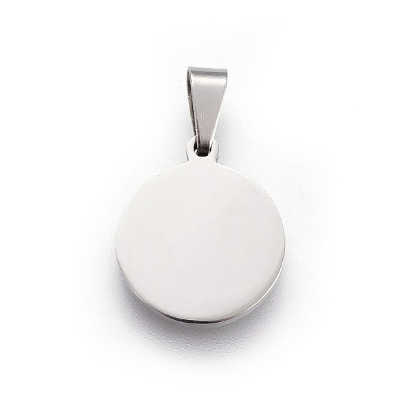 

PandaHall 304 Stainless Steel Stamping Blank Tag Pendants, Flat Round, Stainless Steel Color, 17x15x1.5mm, Hole: 6x3mm 304 Stainless Steel...