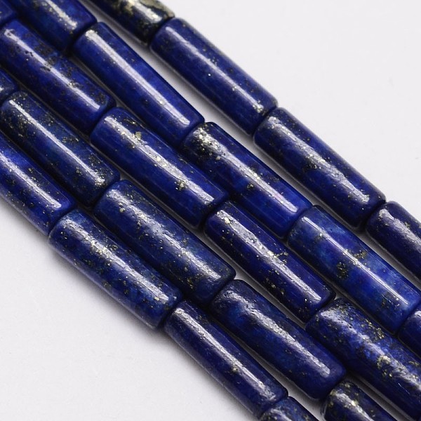 

PandaHall Natural Lapis Lazuli Column Bead Strands, Dyed, 13x4mm, Hole: 1mm, about 30pcs/strand, 15.3 inch Lapis Lazuli Column