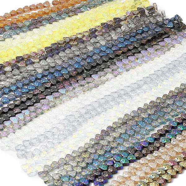 

PandaHall Electroplate Glass Beads Strands, Skull Head, Mixed Style, Mixed Color, 13x10x6mm, Hole: 1mm, about 65pcs/strand, 25.59''(65cm)..., Multicolor