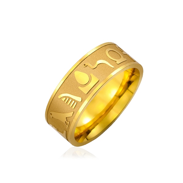 

PandaHall Stainless Steel Animal Pattern Finger Ring, Golden, US Size 10(19.8mm) Stainless Steel