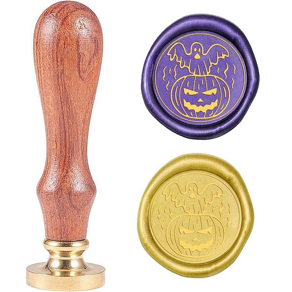 

PandaHall Wax Seal Stamp Set, Sealing Wax Stamp Solid Brass Head, Wood Handle Retro Brass Stamp Kit Removable, for Envelopes Invitations...