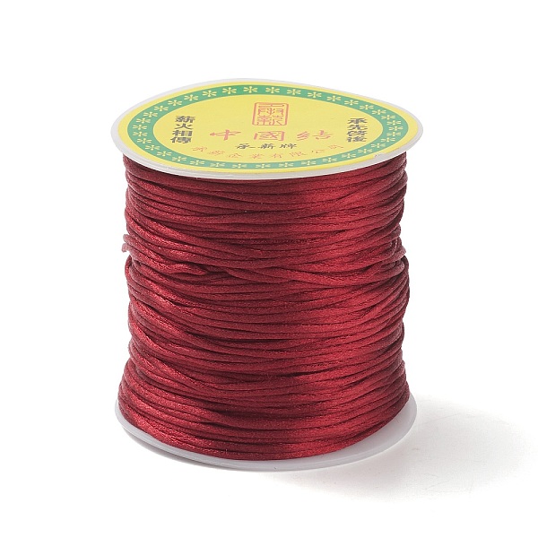 

PandaHall Nylon Thread, FireBrick, 1.0mm, about 76.55 yards(70m)/roll Nylon Red