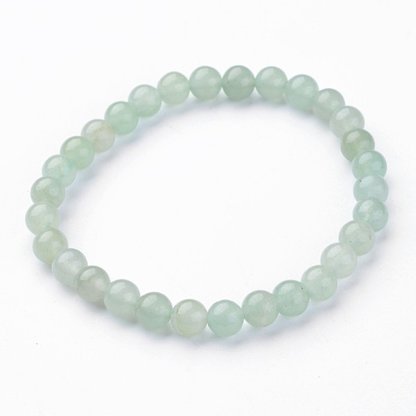 

PandaHall Natural Aventurine Stretch Bracelets, Round, 55mm(2-1/8 inch) Aventurine