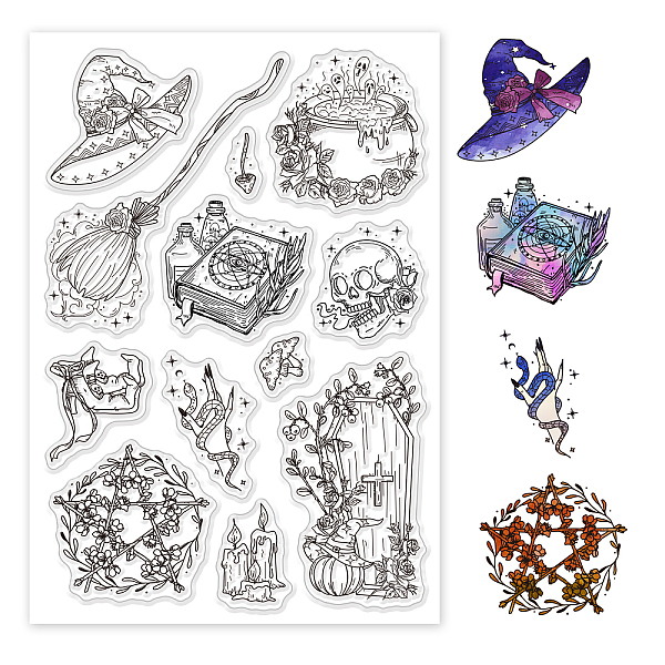 

PandaHall Custom PVC Plastic Clear Stamps, for DIY Scrapbooking, Photo Album Decorative, Cards Making, Mixed Shapes, 160x110x3mm Plastic...