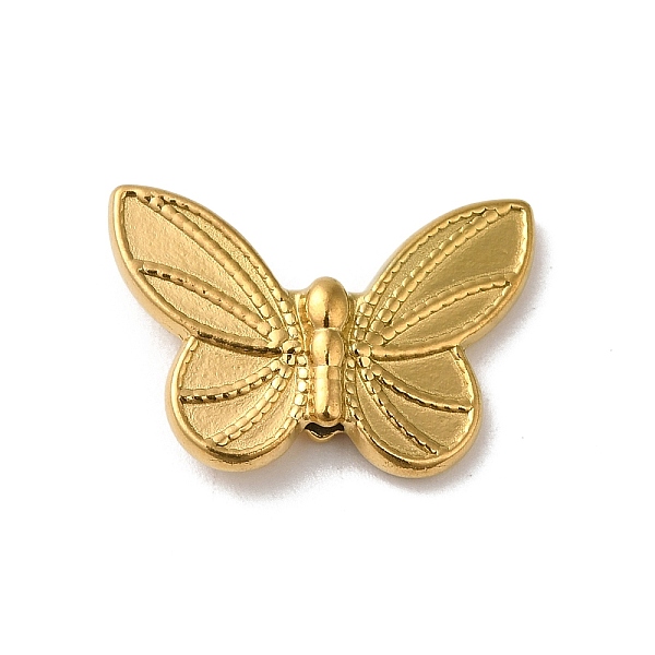 

PandaHall 304 Stainless Steel Beads, Butterfly, Real 18K Gold Plated, 19.5x13.5x4mm, Hole: 1.4mm 303 Stainless Steel Butterfly