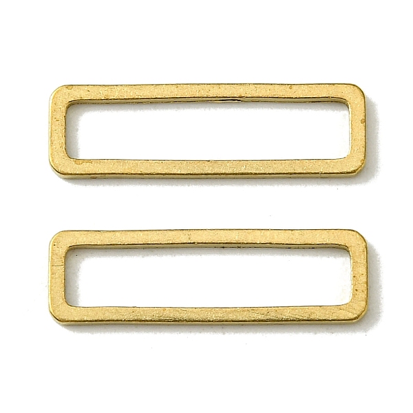

PandaHall Brass Linking Rings, Rectangle, Raw(Unplated), 6x20x1mm, Inner Diameter: 4x18mm Brass Rectangle