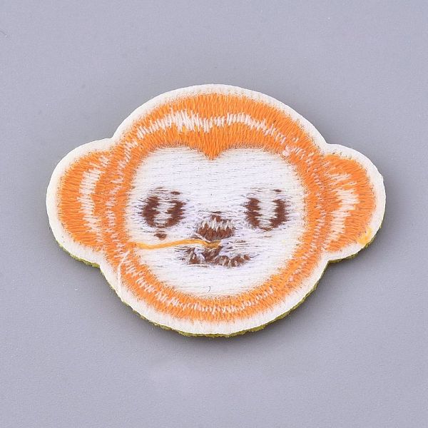 

PandaHall Computerized Embroidery Cloth Iron on/Sew on Patches, Costume Accessories, Appliques, Monkey, Orange, 27.5x35.5x1.5mm Cloth Monkey...