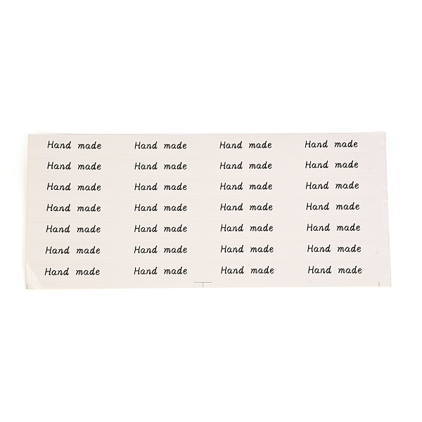 

PandaHall DIY Sealing Stickers, Label Paster Picture Stickers, for Gift Packaging, Rectangle with Word Homemade, White, 30.4x13x0.05cm...
