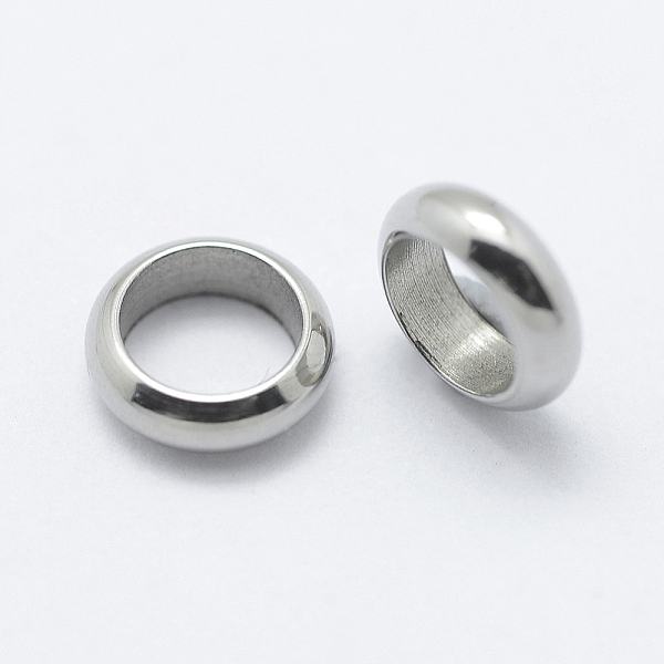 

PandaHall 304 Stainless Steel Spacer Beads, Ring, Stainless Steel Color, 7x2mm, Hole: 5mm 304 Stainless Steel Ring