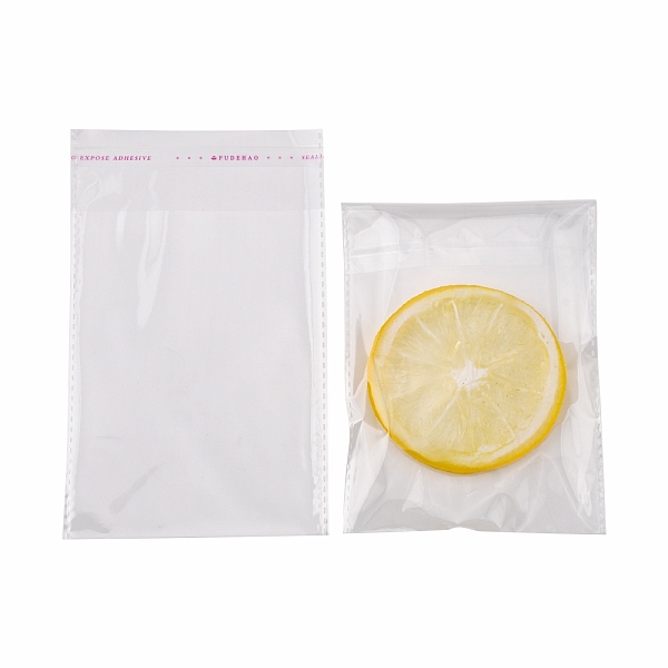 

PandaHall Rectangle Cellophane Bags, Clear, 16x10cm, Unilateral Thickness: 0.05mm, Inner Measure: 13x10cm OPP Cellophane Clear