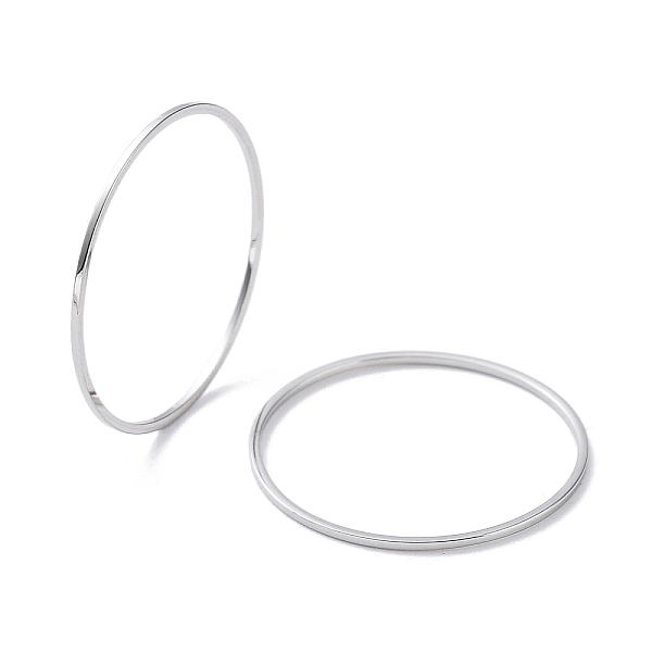 

PandaHall 304 Stainless Steel Plain Band Rings, Stainless Steel Color, US Size 7 1/4(17.5mm) 304 Stainless Steel Ring